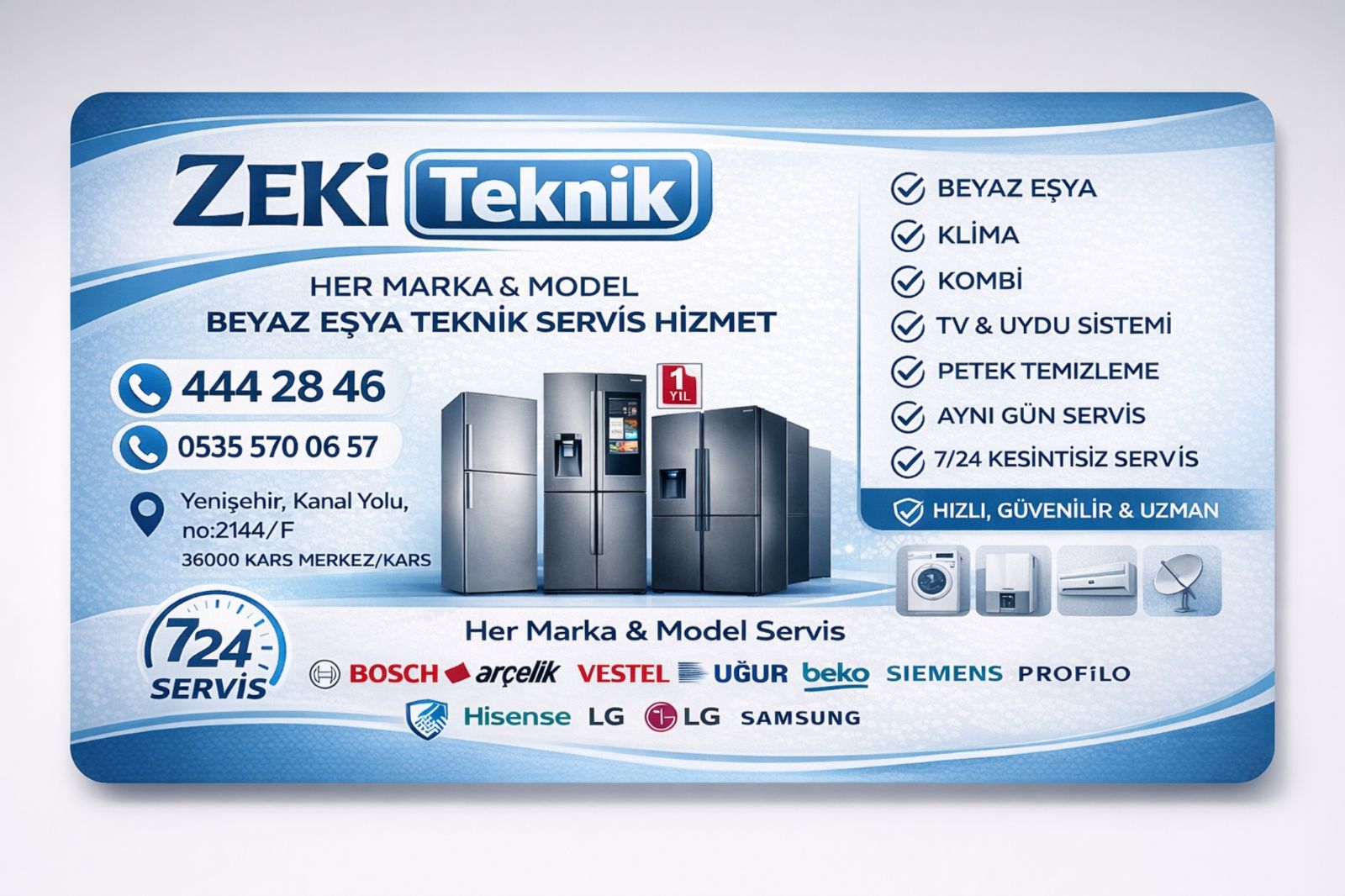 kars beyaz esya servisi